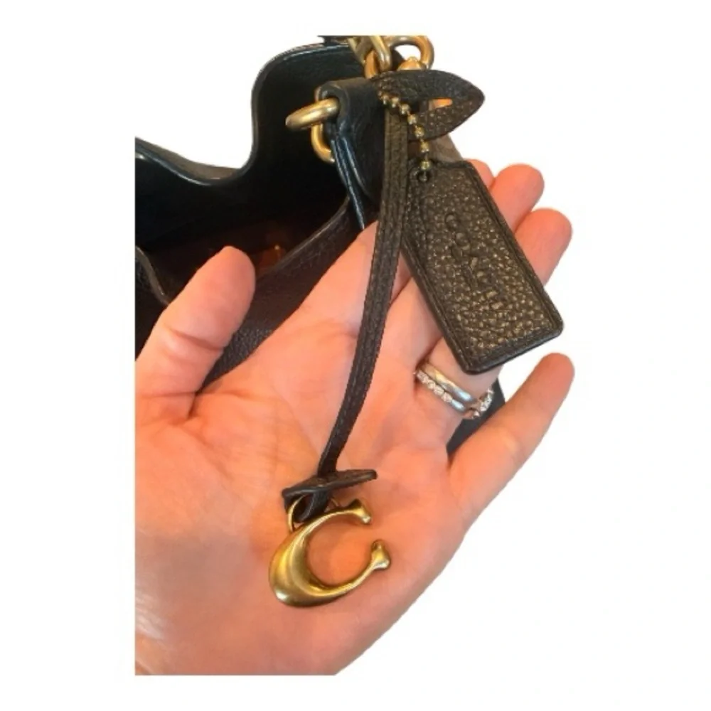 Coach Dalton 31, NWOT, with COA, Black Pebbled Leather and Brown Logo Canvas - Picture 6 of 8